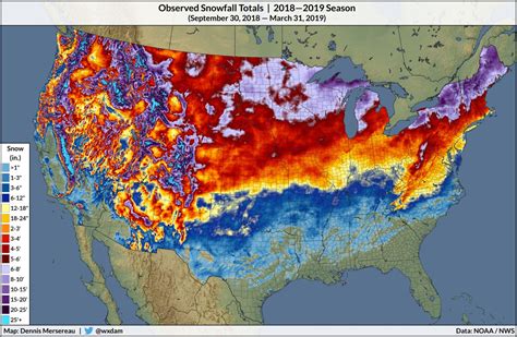 snow depth map.